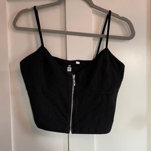 Black crop top